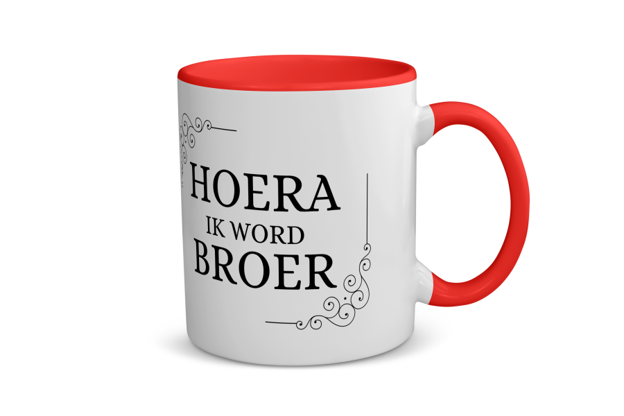 hoera ik word broer Koffiemok - Theemok