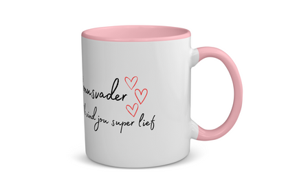 bonusvader ik vind jou super lief Koffiemok - Theemok