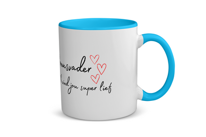 bonusvader ik vind jou super lief Koffiemok - Theemok