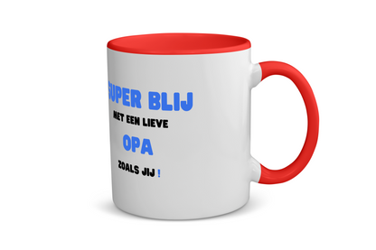 super blij met een lieve opa zoals jij Koffiemok - Theemok