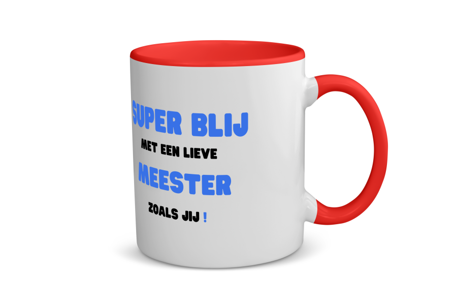 super blij met een lieve meester zoals jij Koffiemok - Theemok