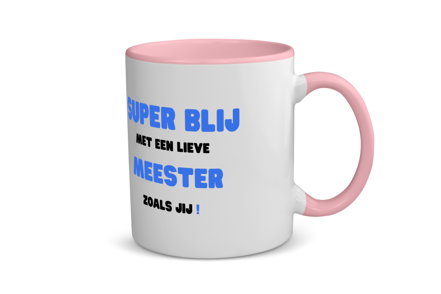 super blij met een lieve meester zoals jij Koffiemok - Theemok