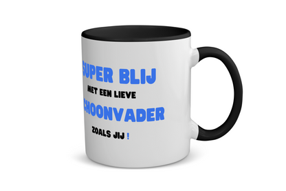 super blij met een lieve schoonvader zoals jij Koffiemok - Theemok