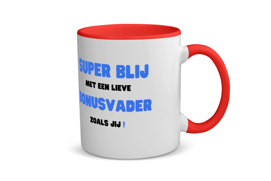 super blij met een lieve bonusvader zoals jij Koffiemok - Theemok