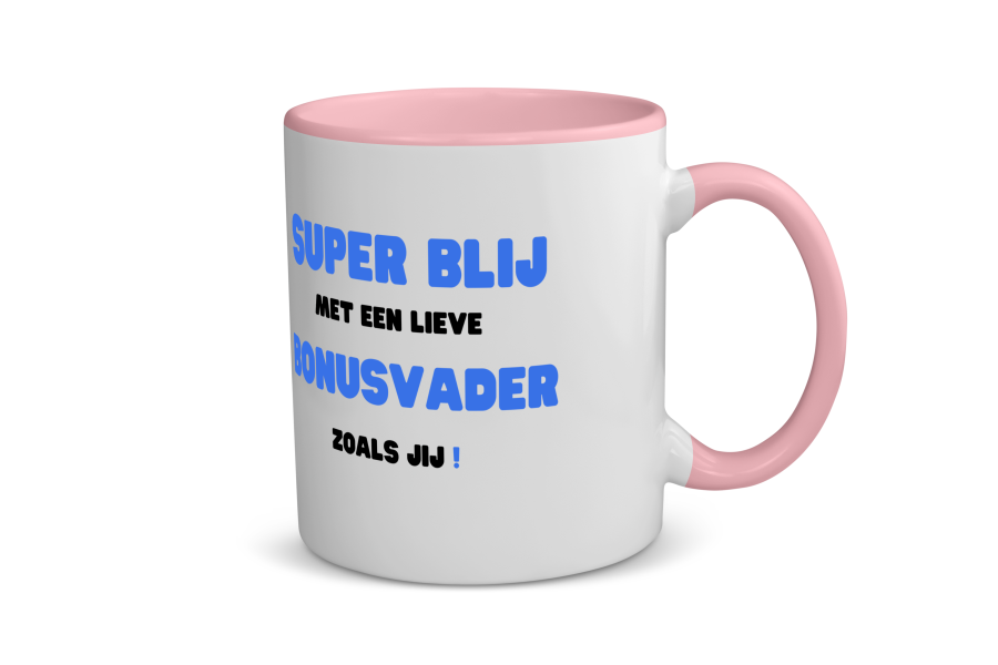 super blij met een lieve bonusvader zoals jij Koffiemok - Theemok