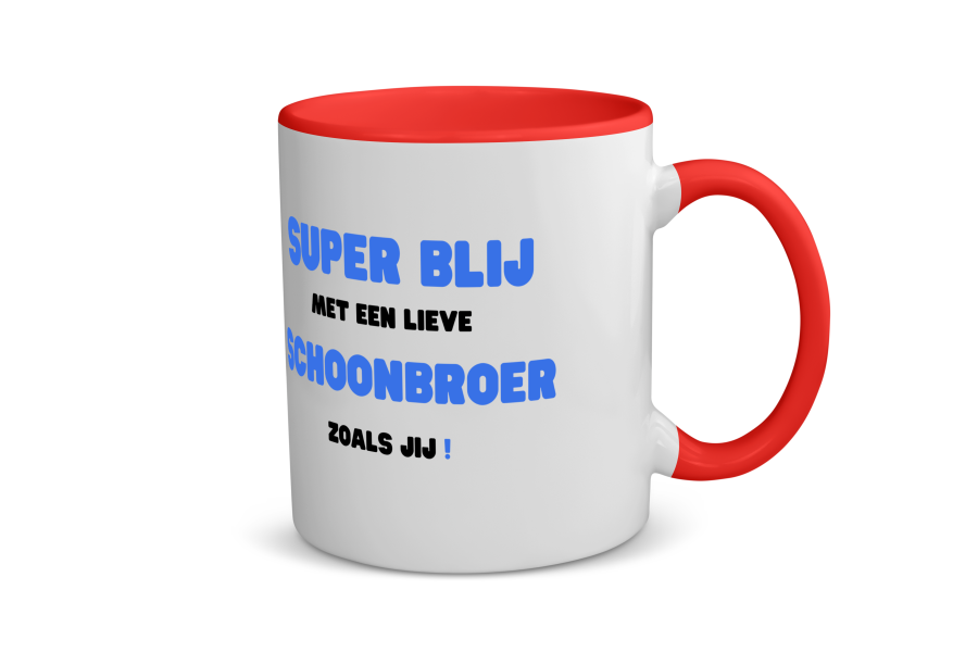 super blij met een lieve schoonbroer zoals jij Koffiemok - Theemok