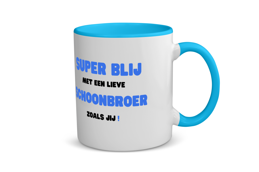 super blij met een lieve schoonbroer zoals jij Koffiemok - Theemok