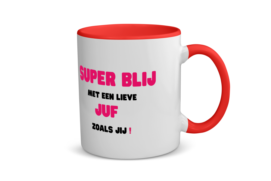 super blij met een lieve juf zoals jij Koffiemok - Theemok