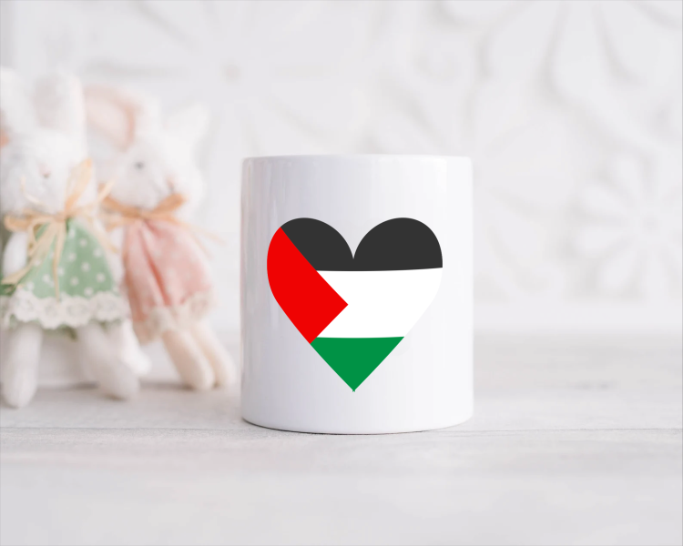 palestina vlag hart vorm Spaarpot