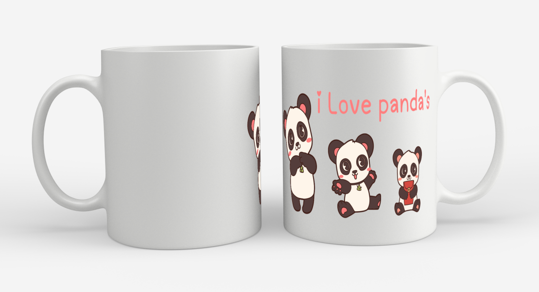 i love panda's Koffiemok - Theemok