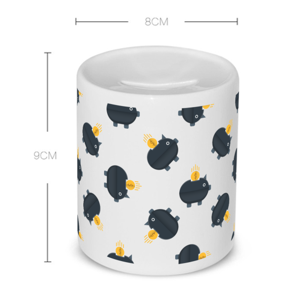 zwarte piggy banks Spaarpot
