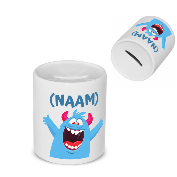 blauwe monster Spaarpot