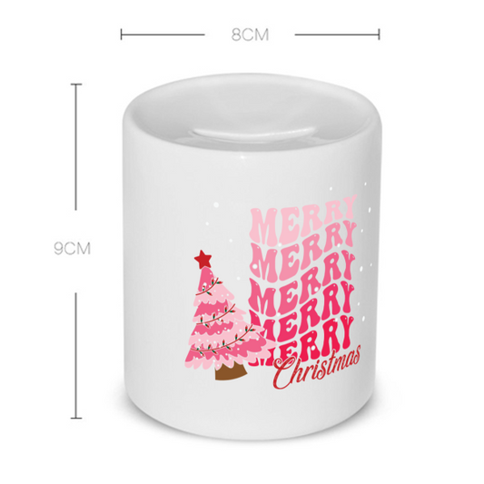 kerst mok merry christmas Spaarpot