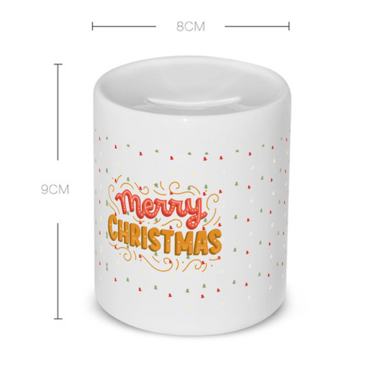 kerst mok merry christmas Spaarpot