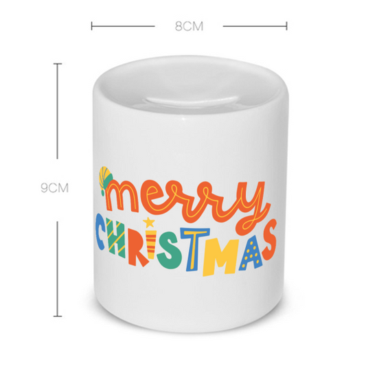 kerst mok merry christmas Spaarpot