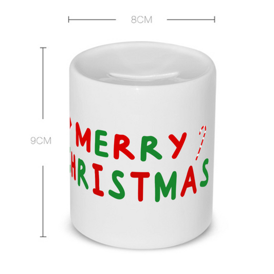kerst mok merry christmas Spaarpot