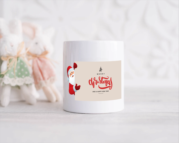 kerst mok merry christmas and a happy new year Spaarpot