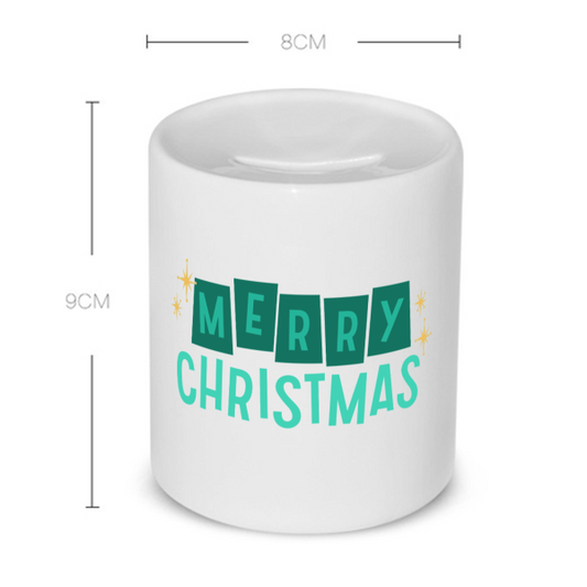 kerst mok merry christmas Spaarpot