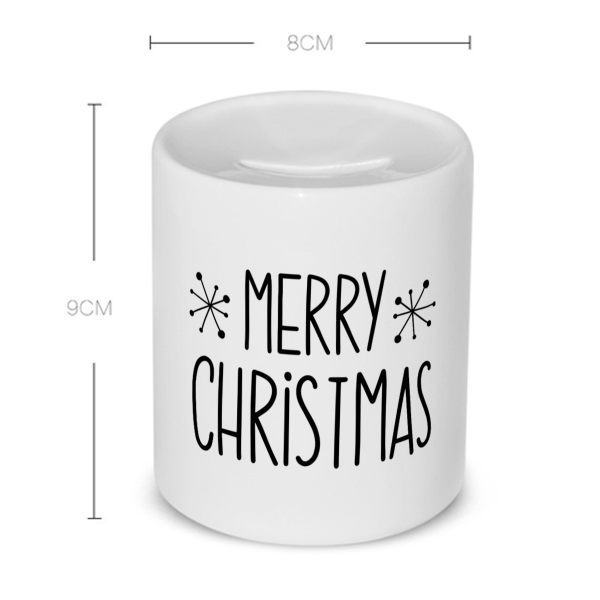 kerst mok merry christmas Spaarpot