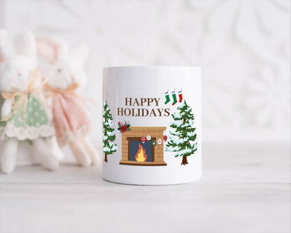 kerst mok happy holidays Spaarpot