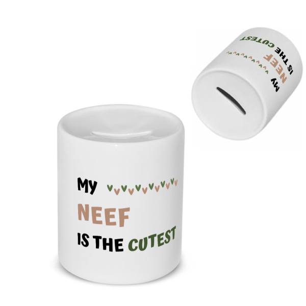 my neef is the cutest Spaarpot