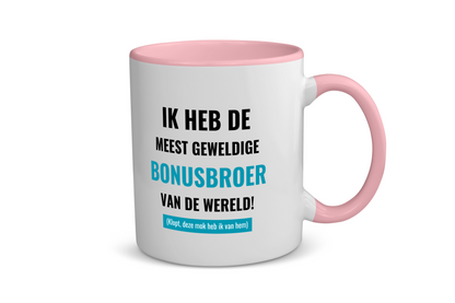 ik heb de meest geweldige bonusbroer van wereld (klopt, deze mok heb ik van hem) Koffiemok - Theemok