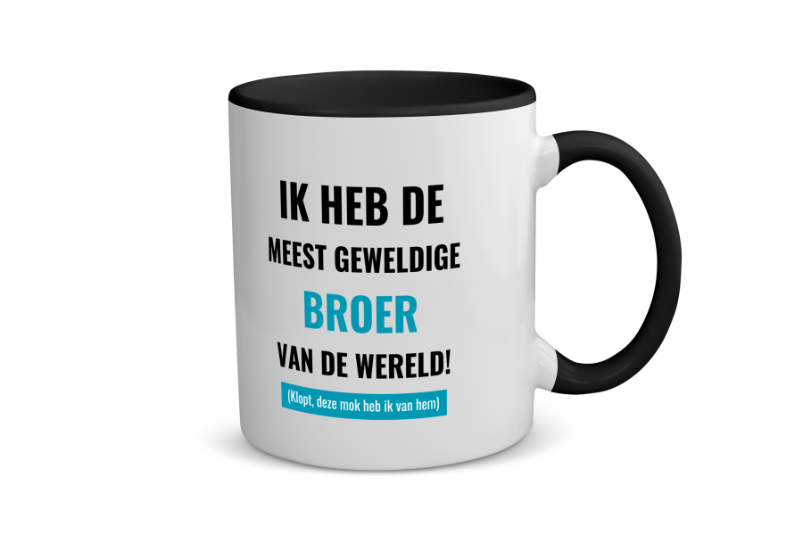 ik heb de meest geweldige broer van wereld (klopt, deze mok heb ik van hem) Koffiemok - Theemok