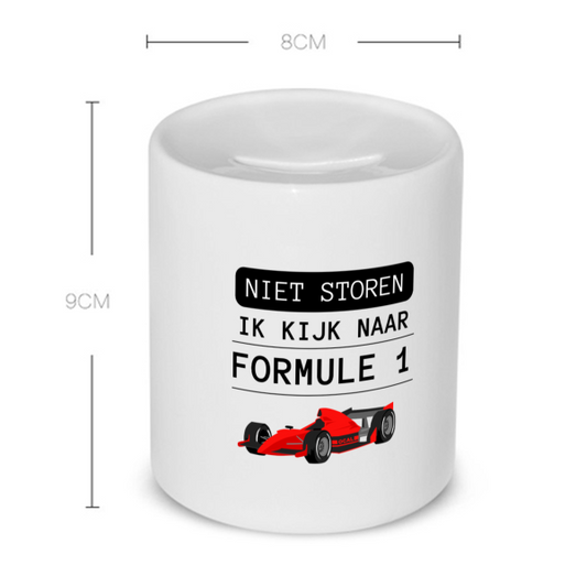 niet storen ik kijk naar formule 1 Spaarpot