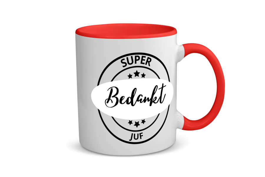 super bedankt juf Koffiemok - Theemok