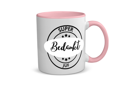 super bedankt juf Koffiemok - Theemok