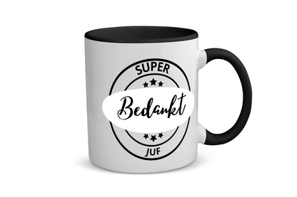 super bedankt juf Koffiemok - Theemok