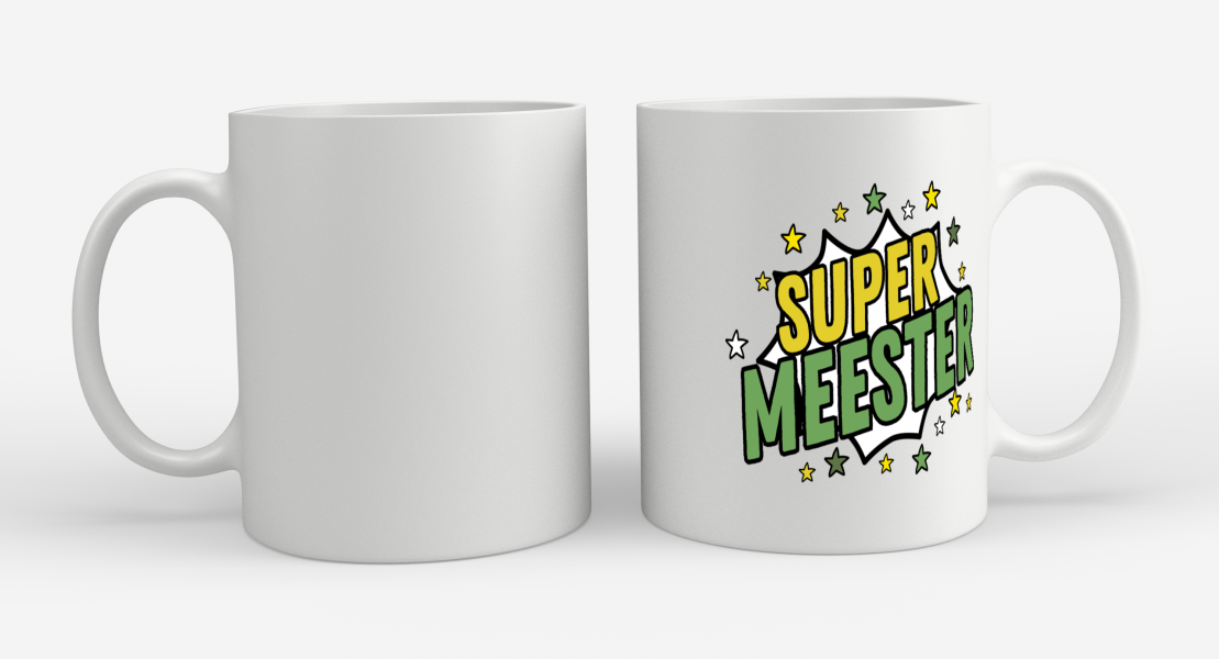 super meester Koffiemok - Theemok