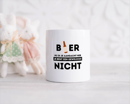bier, nu ik je aandacht heb je bent een geweldige nicht Spaarpot