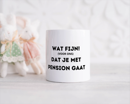 wat fijn (voor ons) dat je met pensioen gaat Spaarpot