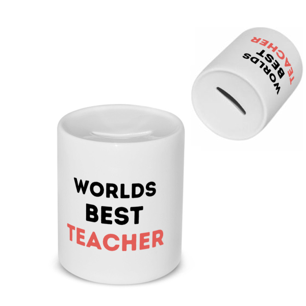 worlds best teacher Spaarpot