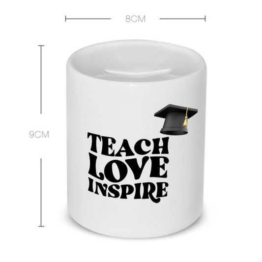 teach love inspire Spaarpot