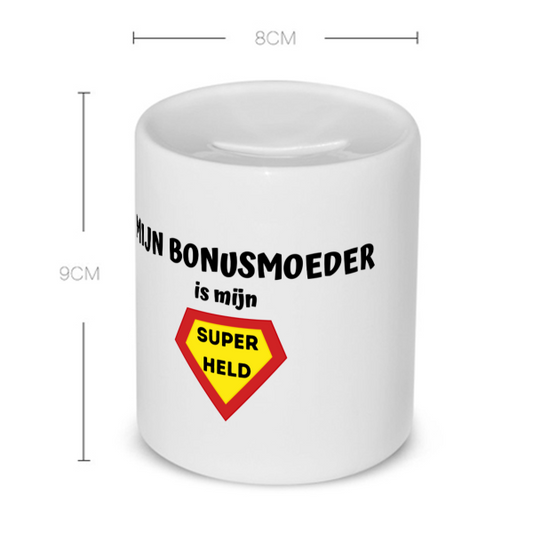 mijn bonusmoeder is mijn superheld Spaarpot