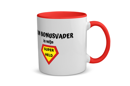 mijn bonusvader is mijn superheld Koffiemok - Theemok