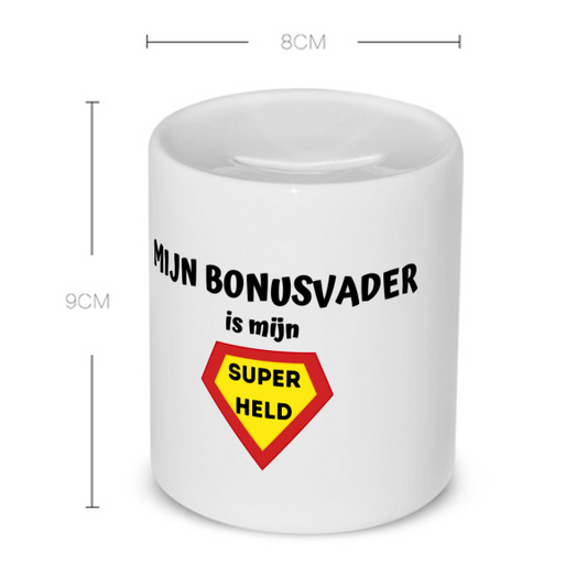 mijn bonusvader is mijn superheld Spaarpot