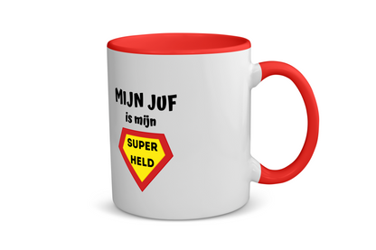 mijn juf is mijn superheld Koffiemok - Theemok