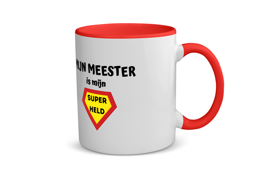 mijn meester is mijn superheld Koffiemok - Theemok