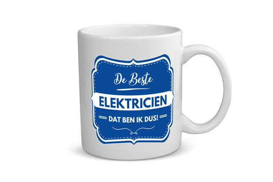 de beste elektricien Koffiemok - Theemok