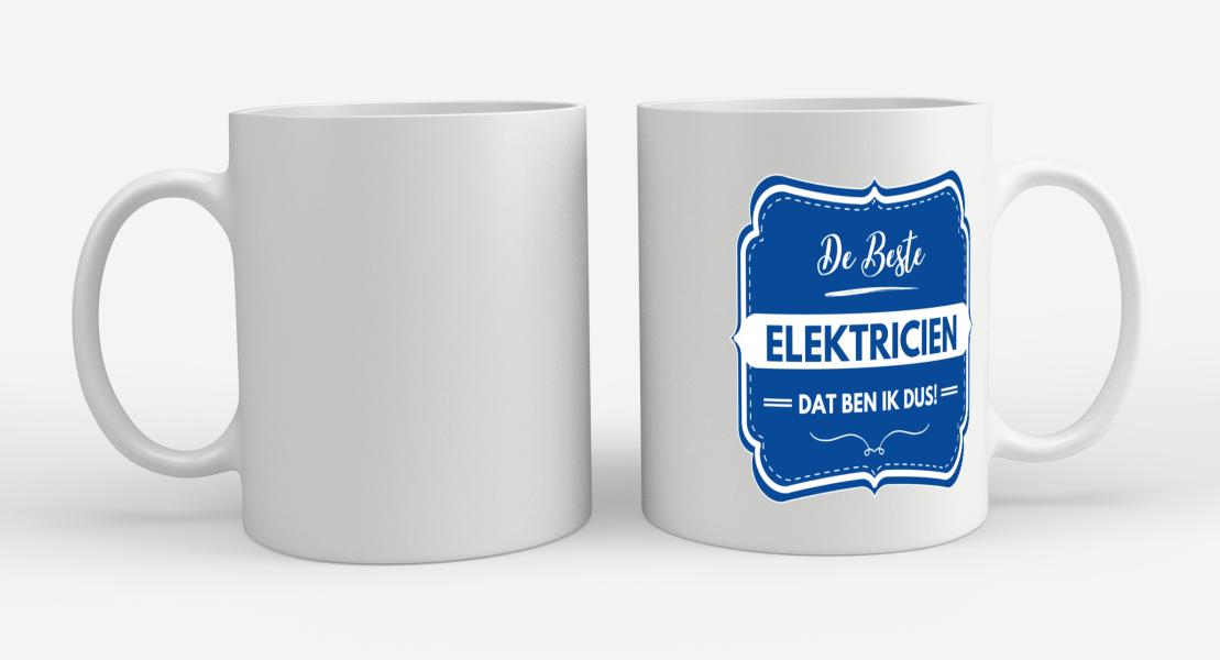 de beste elektricien Koffiemok - Theemok