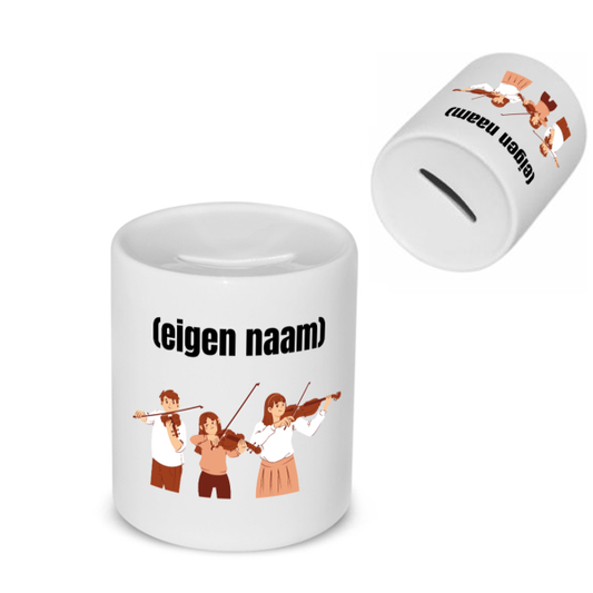 3 mensen met violen Spaarpot
