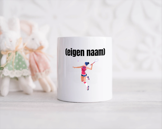 badminton vrouw met eigen naam Spaarpot