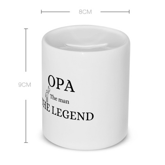 opa the man the legend Spaarpot