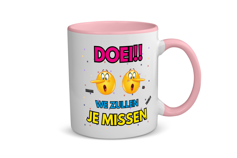 doei emoji Koffiemok - Theemok