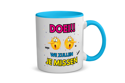 doei emoji Koffiemok - Theemok