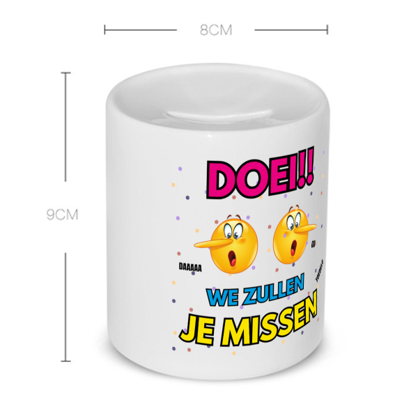 doei emoji Spaarpot
