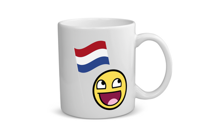 nederlandse vlag smiley Koffiemok - Theemok